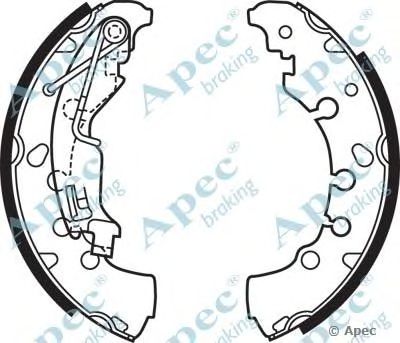 APEC BRAKING shu697 -  Комплект тормозных колодок